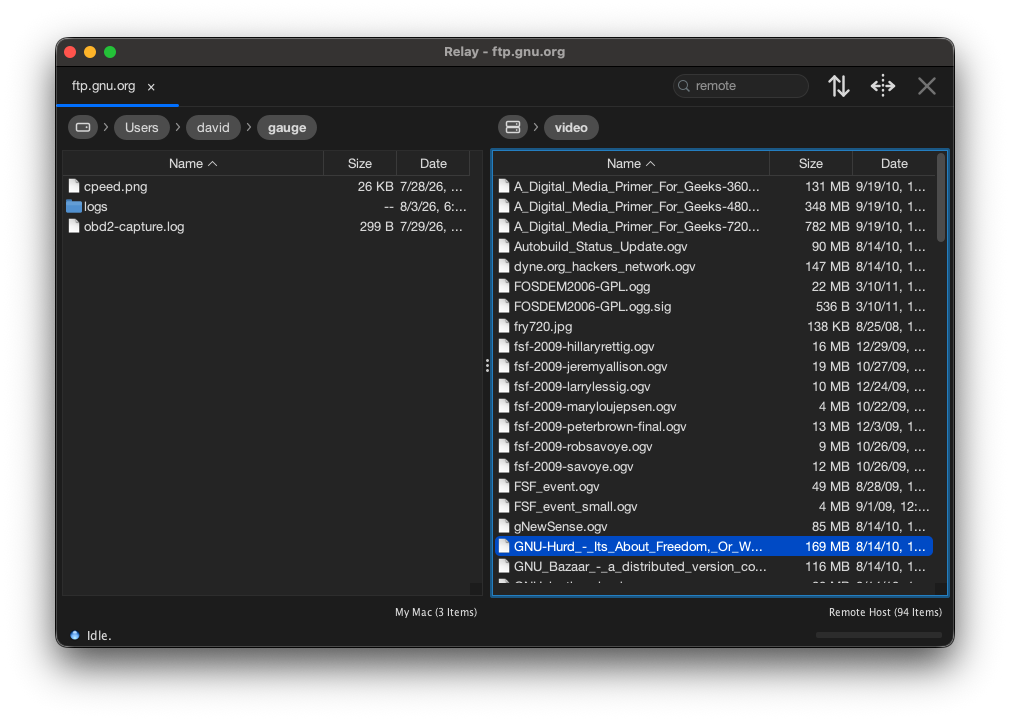 RelaySFTP on macOS